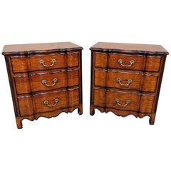 Pair of Theodore Alexander Chateau Du Vallois Commodes Nightstands 