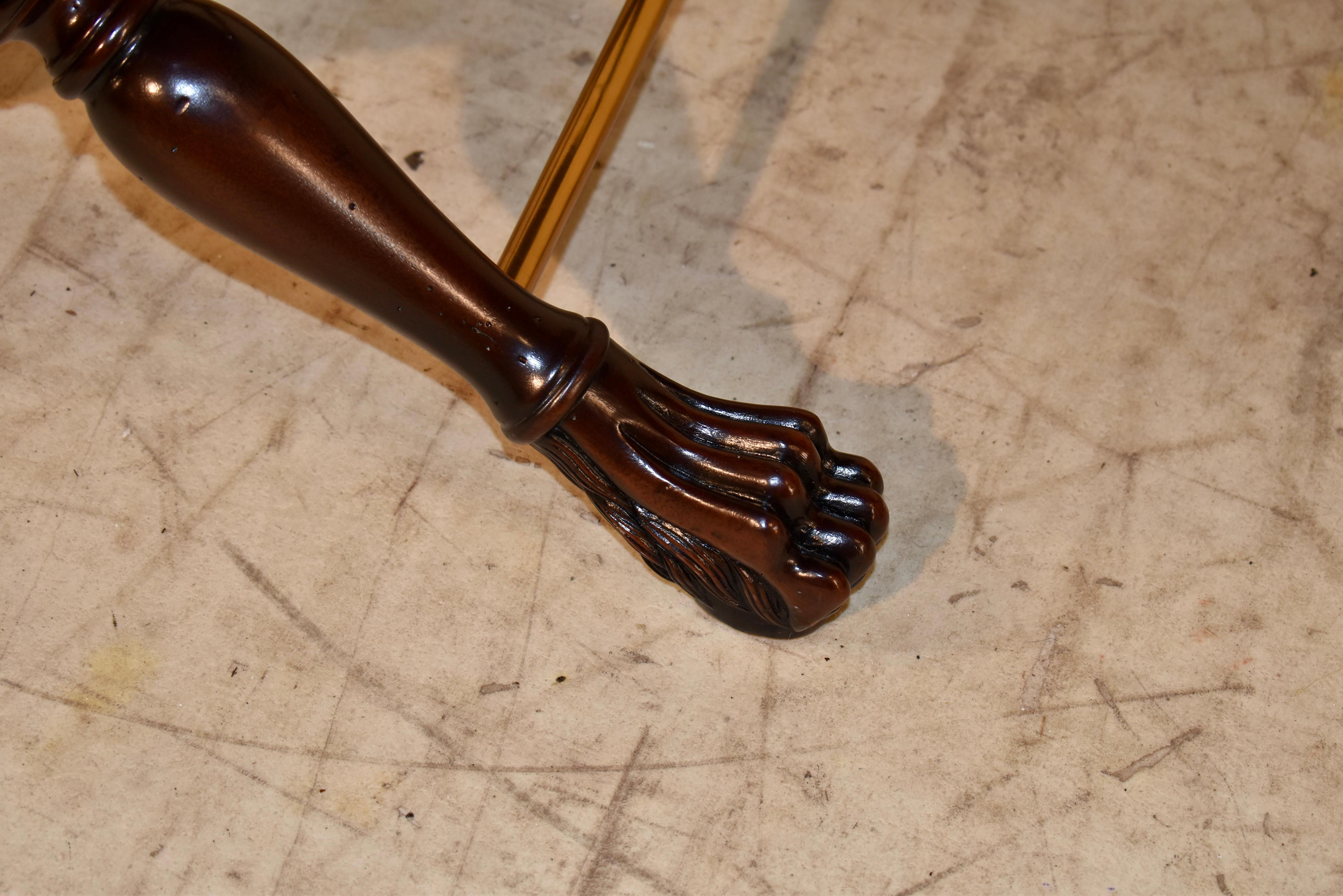 Pair of Theodore Alexander Director's Stools in Leather For Sale 5