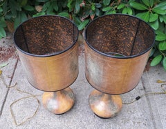 Pair of Theodore Alexander Hollywood Regency Handmade Gilt Table Lamps