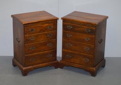 Pair of Theodore Alexander Military Campaign Bedside Table Drawers