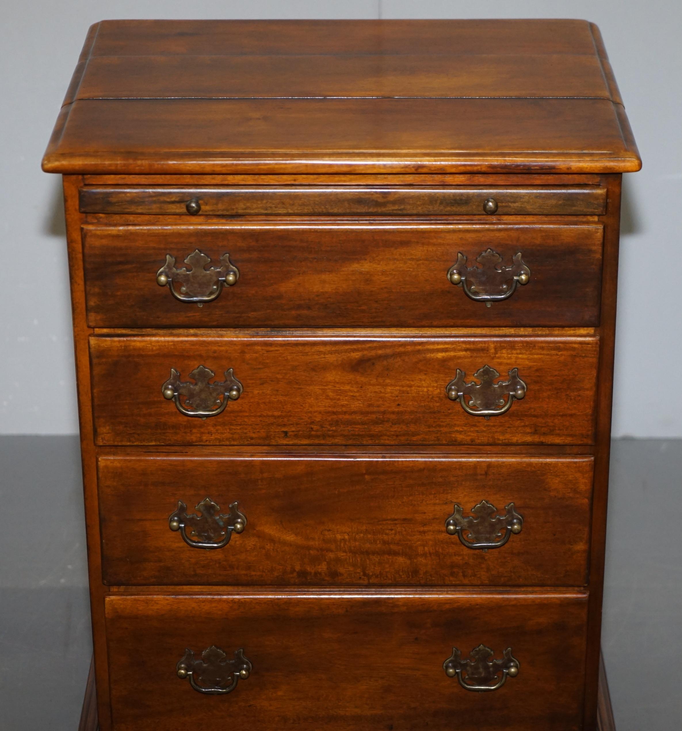 20th Century Pair of Theodore Alexander Military Campaign Bedside Table Drawers