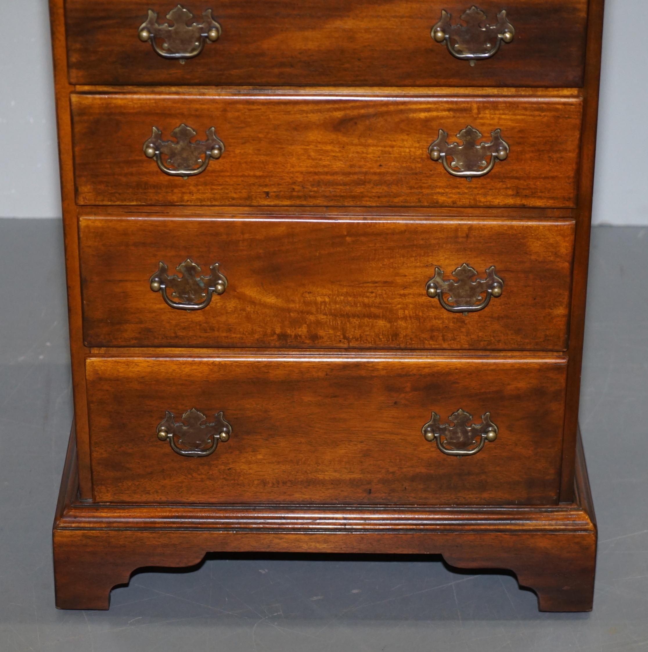 Oak Pair of Theodore Alexander Military Campaign Bedside Table Drawers