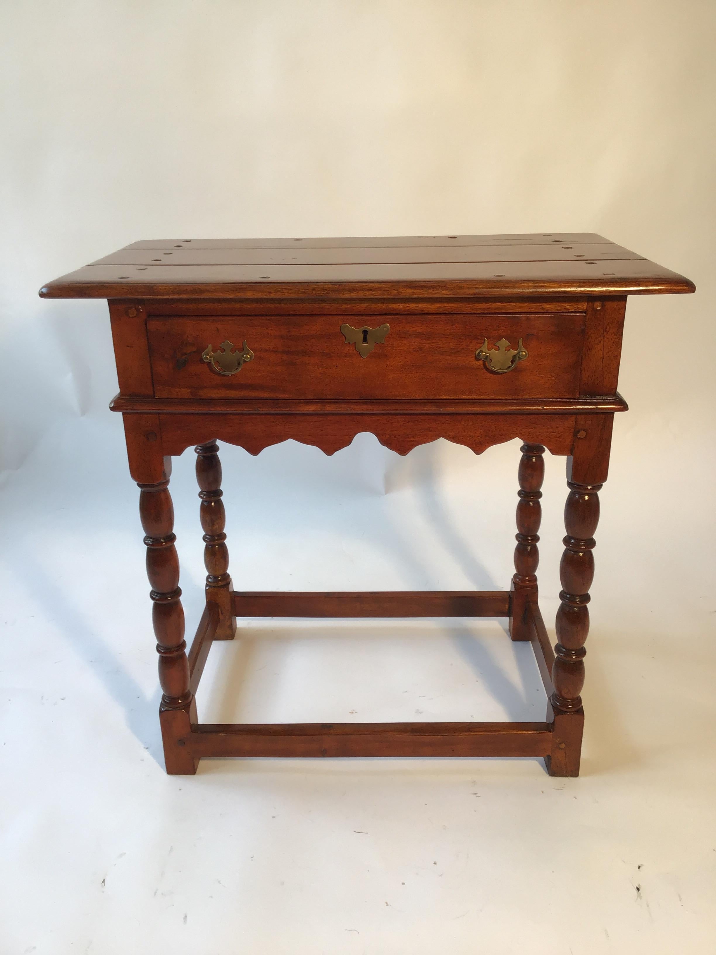 Pair of Theodore and Alexander British Colonial Side Tables In Good Condition In Tarrytown, NY