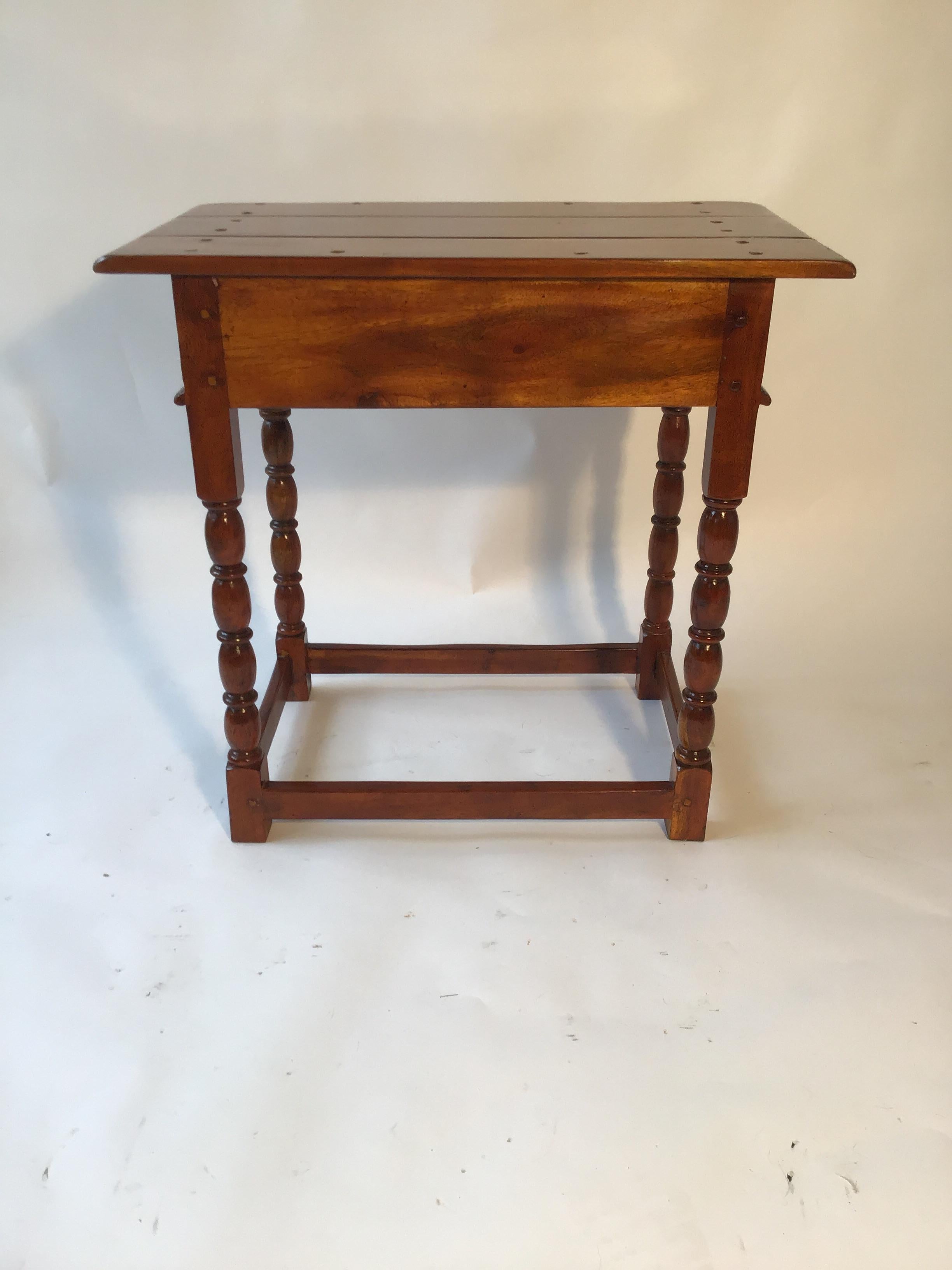 Pair of Theodore and Alexander British Colonial Side Tables 1