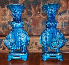 Paire de vases Theodore Deck
