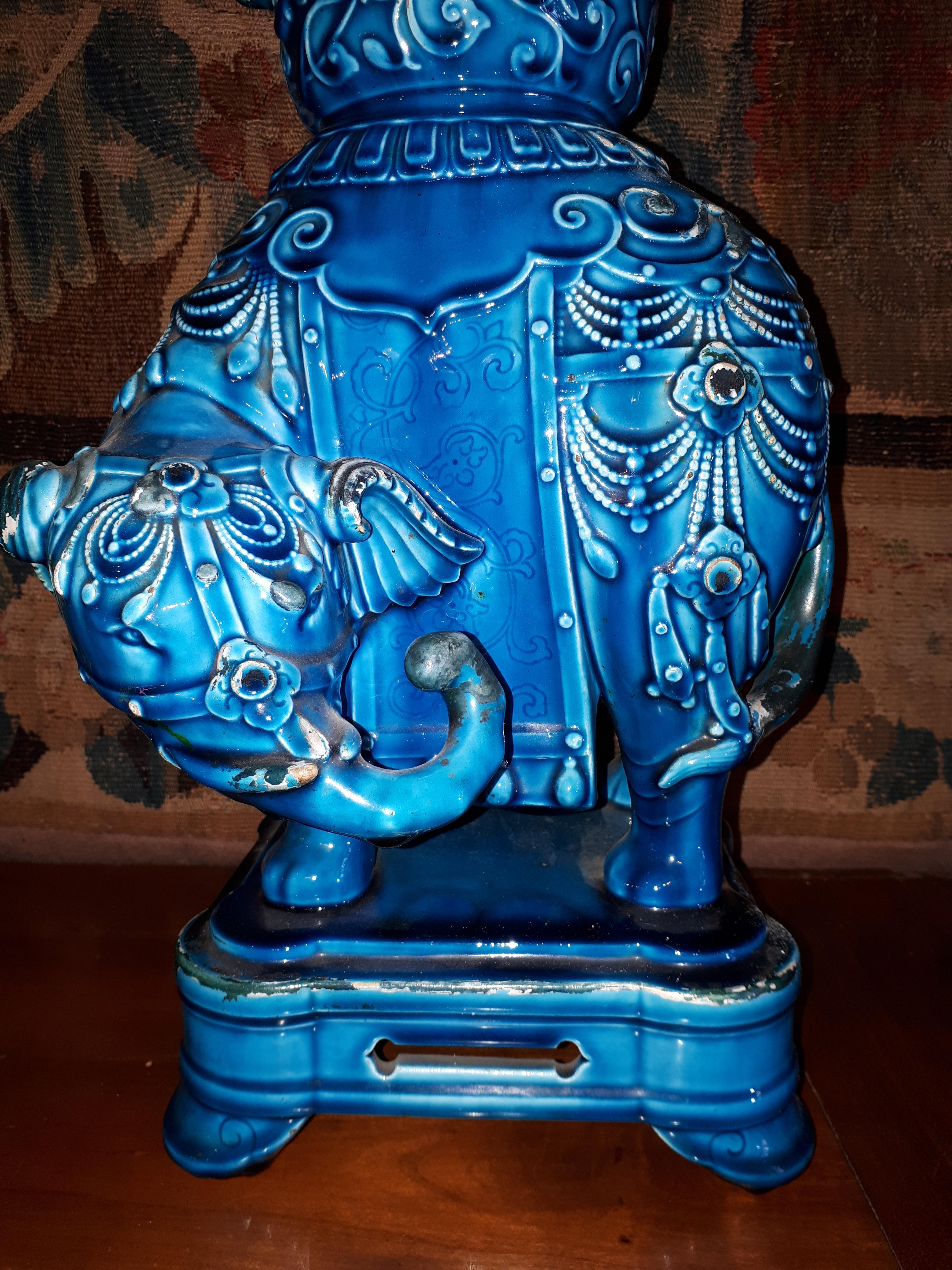 Ceramic Pair of Theodore Deck Vases For Sale