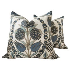 Coppia di cuscini Thibaut "Corneila" in Aqua