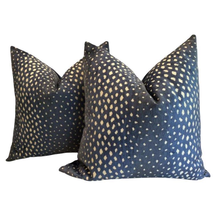 Coppia di cuscini Thibaut Gazelle in Blue