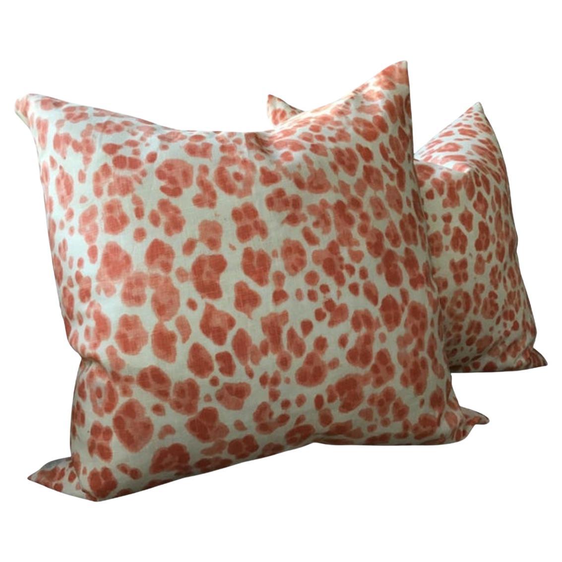 Coppia di cuscini Thibaut "Panthera" con imbottitura in piuma d'oca