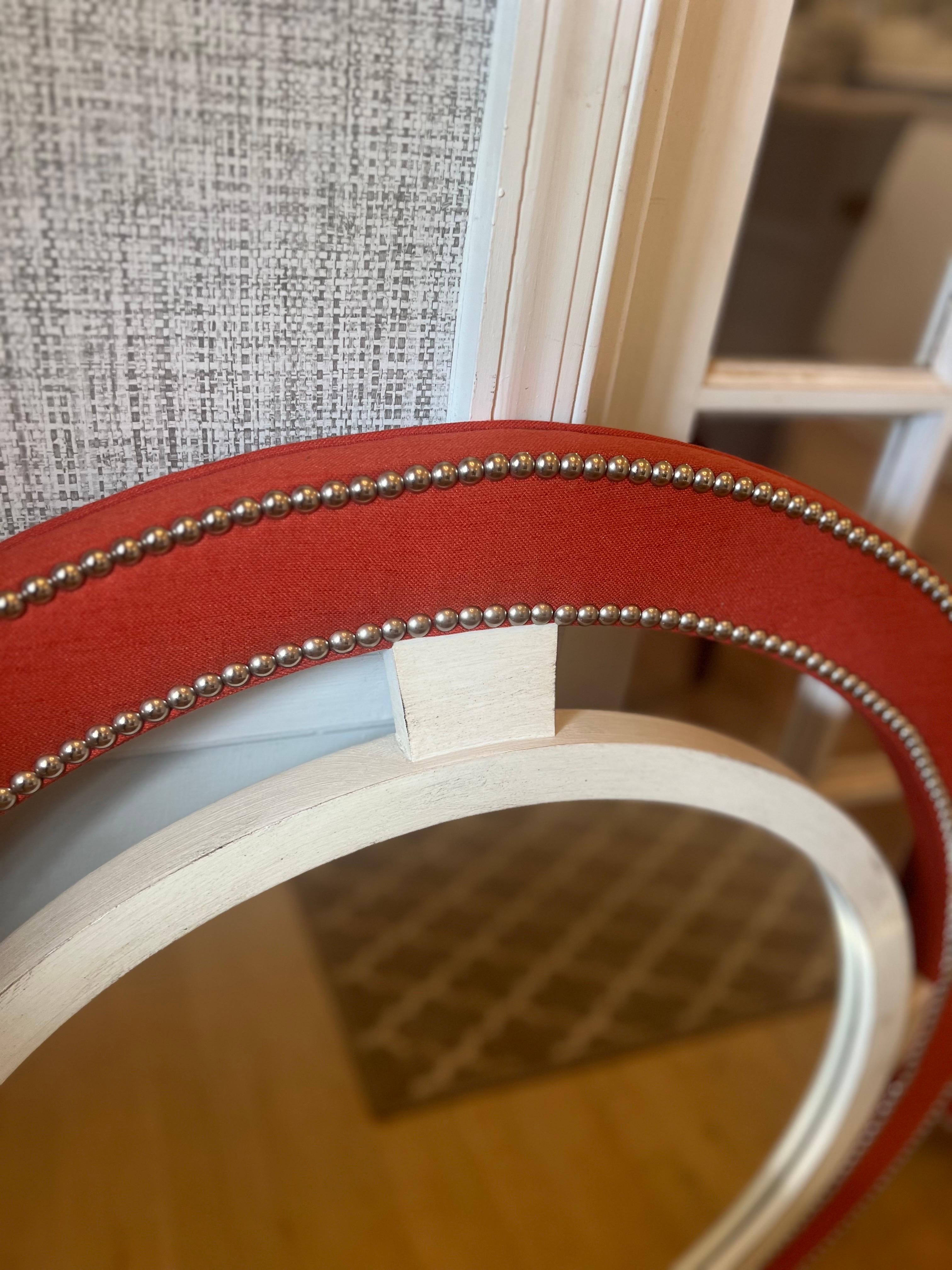 Painted Pair of Thom Filicia Mirrors for Vanguard For Sale