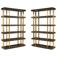 Pair of Thomas Bina
Ed Robinson for RH Oveido Oak Verrazano Shelving Units Pair of Thomas Bina
Ed Robinson for RH Oveido Oak Verrazano Shelving Units