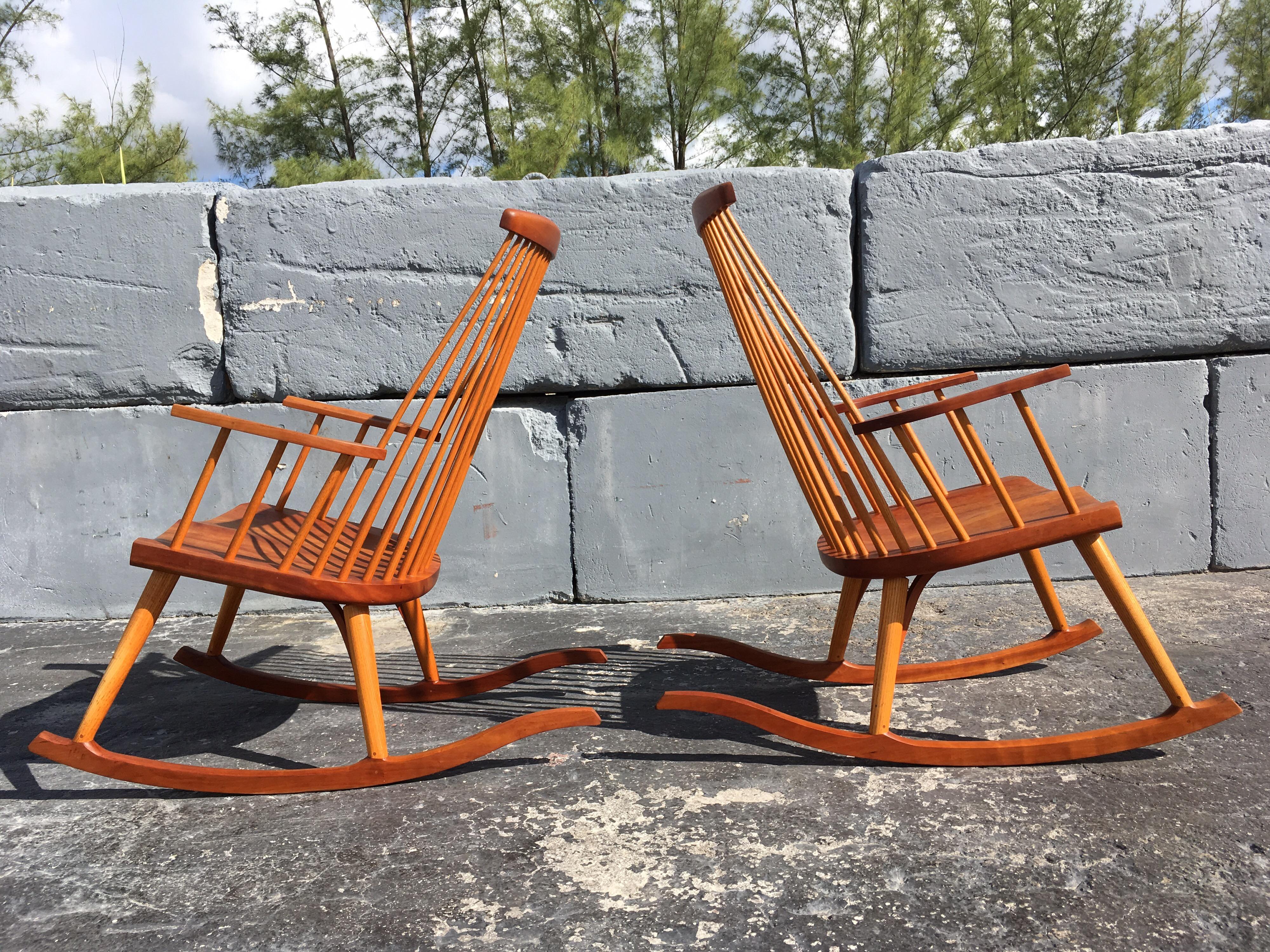 Pair of Thomas Moser Rocking Chairs 1