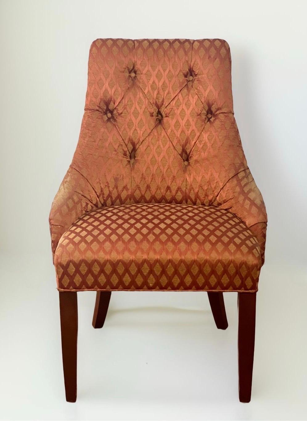 Ottone Coppia di Thomas Pheasant per Baker Attr. Sedie del Salone del Fuoco in vendita