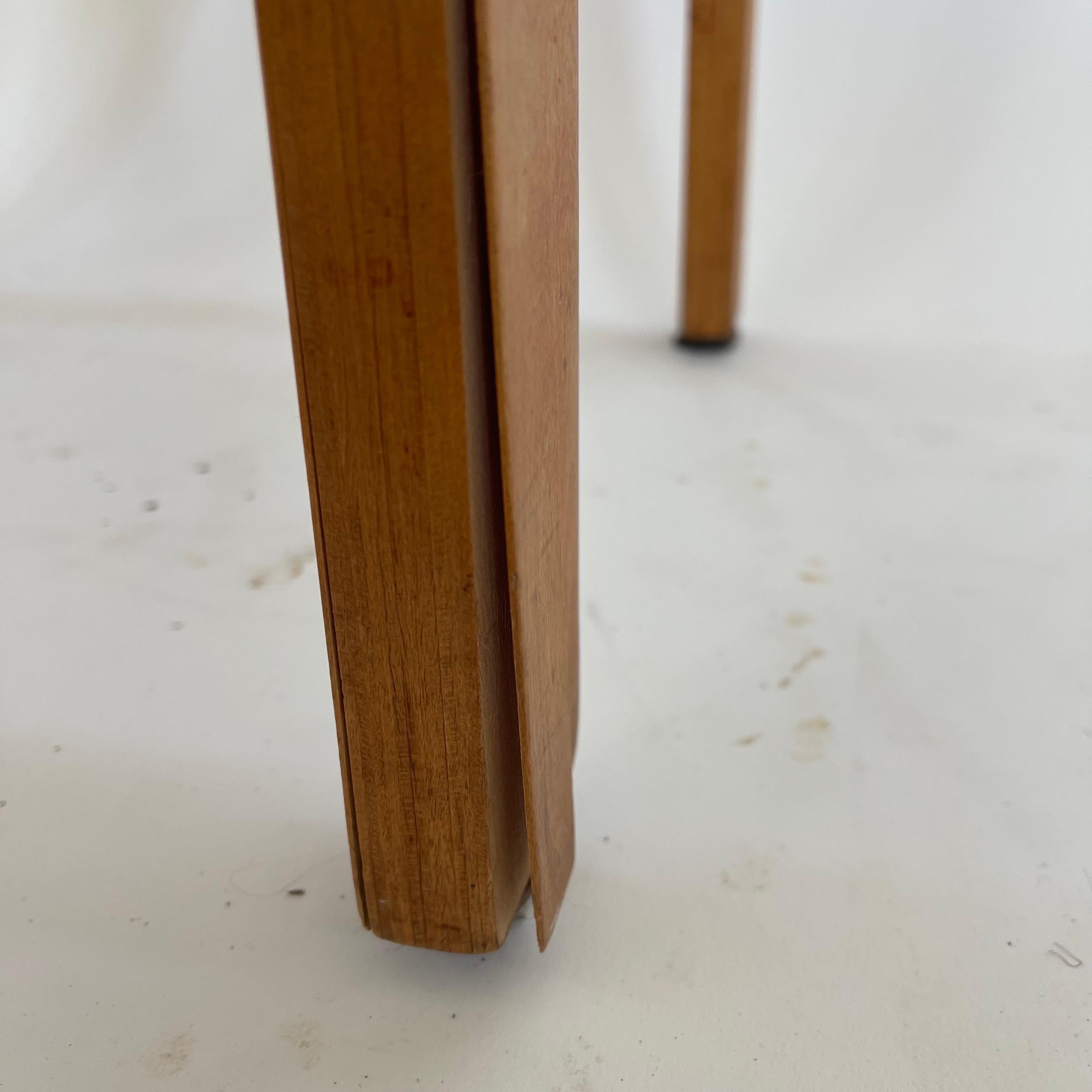 Pair of Thonet 1216-S17-B1 Bent Plywood Upholstered Seat Dining Chairs, 1940s For Sale 9