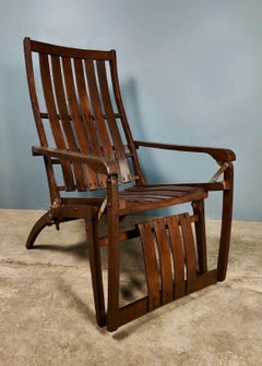 Pair Of Thonet 1951 Siesta Lounge Deck Garden Chairs Medizinal Hans Luckhardt