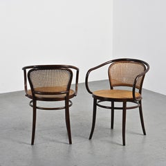 Pair of Thonet Armchairs model N°33, circa 1960
