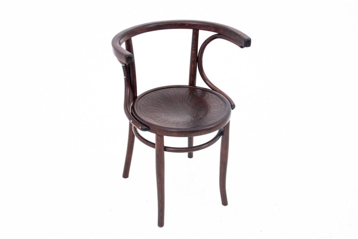 Walnut Pair of Thonet Bent Chairs, Model 13, 1930s