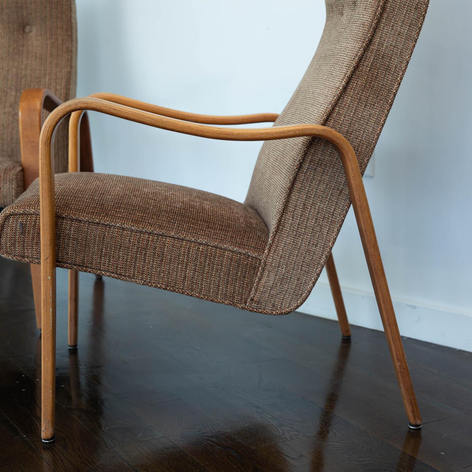20th Century Pair of Thonet Bentwood Armchairs