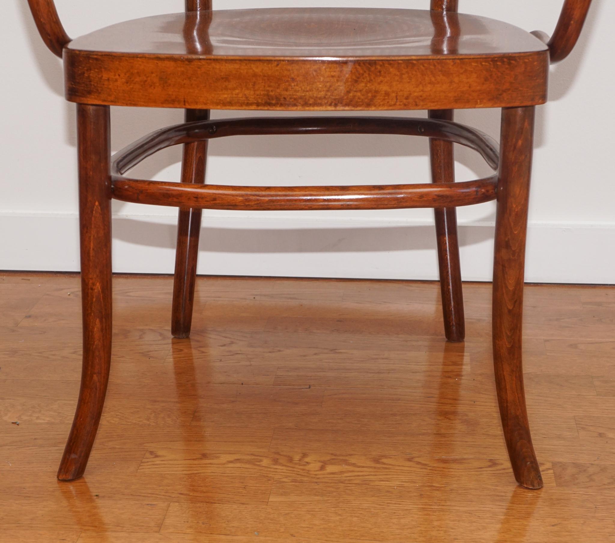 German Pair of Thonet Bentwood Chairs