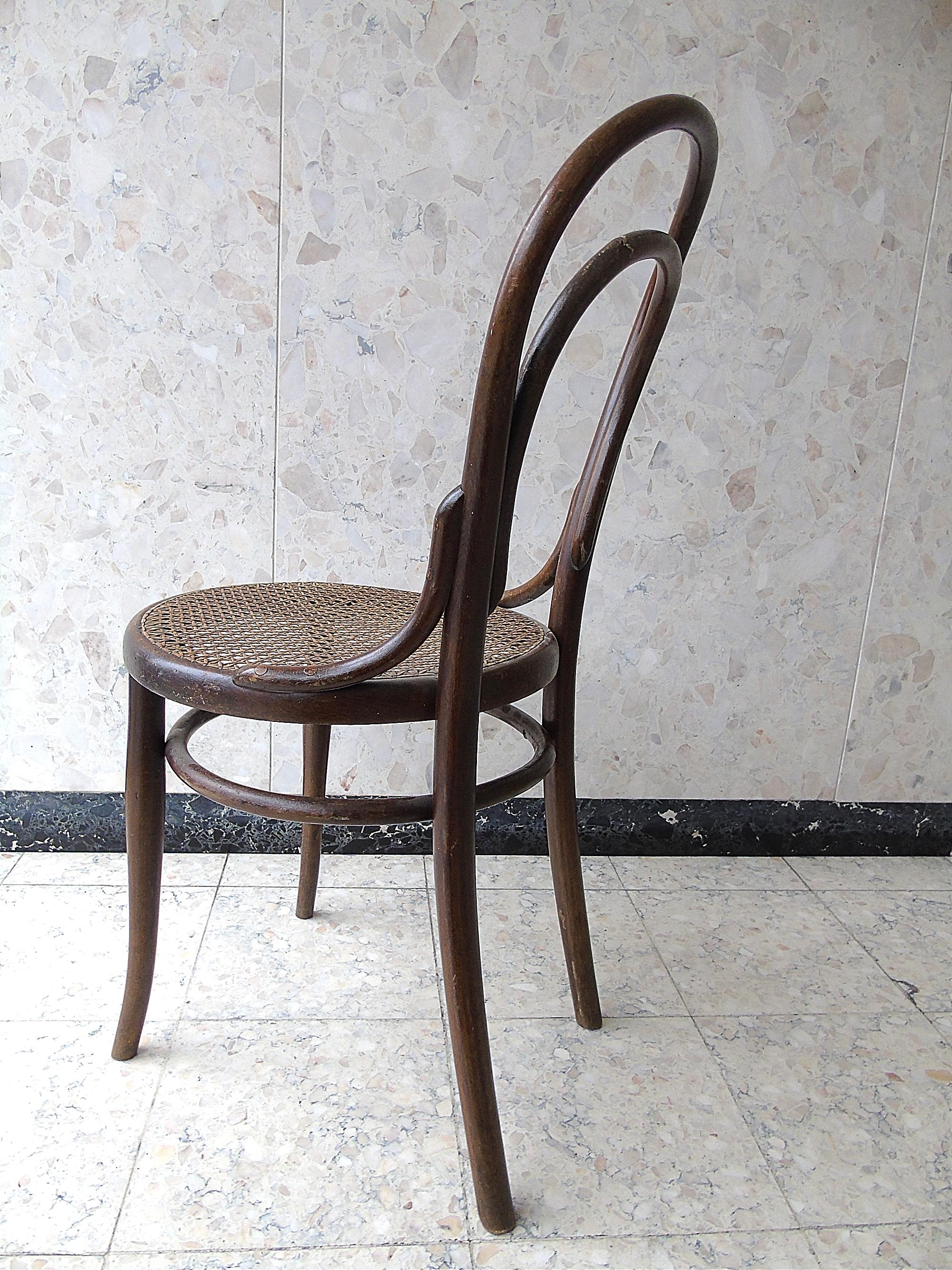 Ein Paar Thonet-Bistrostühle, 1920er-Jahre (Art nouveau)