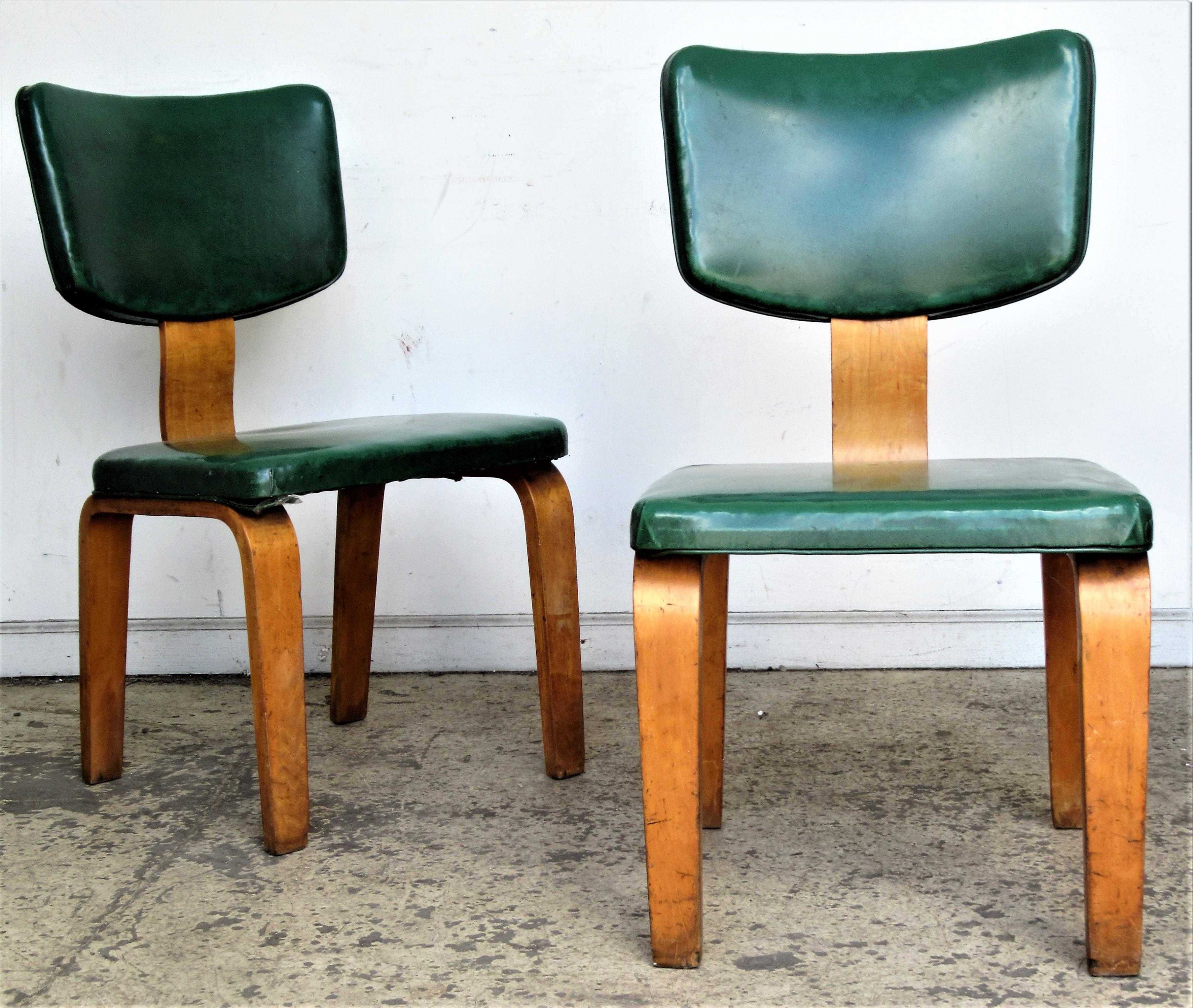 Laminated Pair of Thonet Chairs