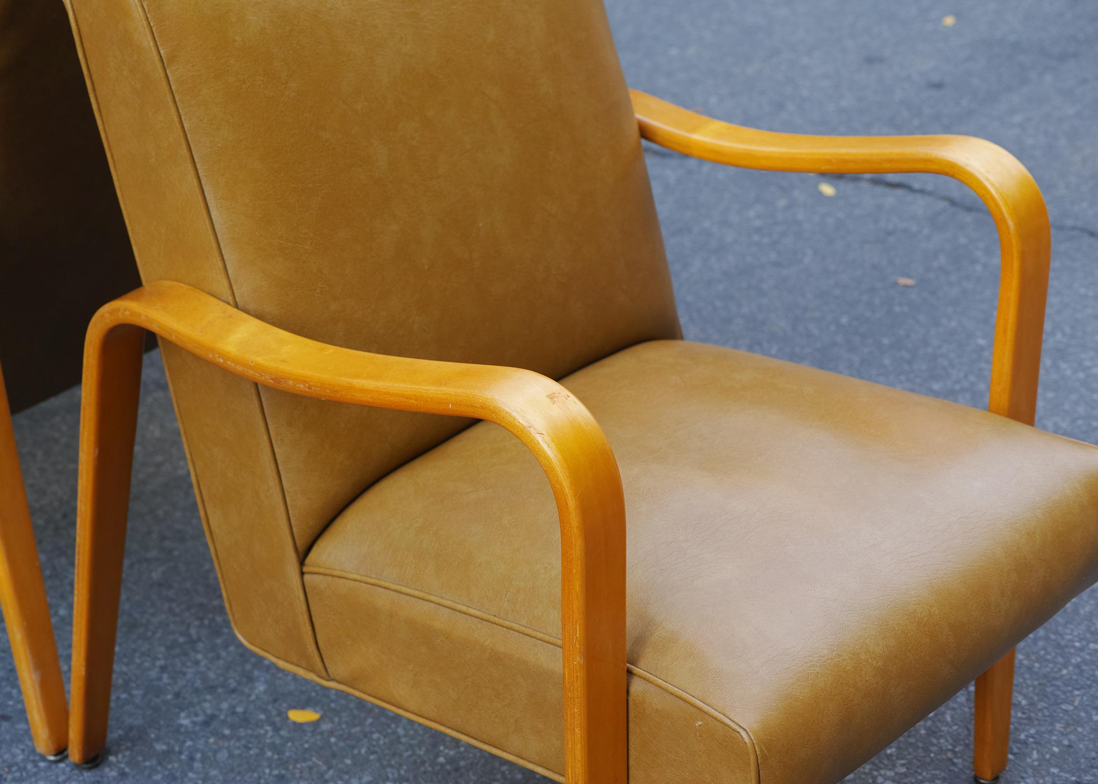 Pair of Thonet Lounge Chairs For Sale 7