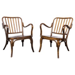 Vintage Pair of Thonet No. 752 Armchairs by Josef Frank