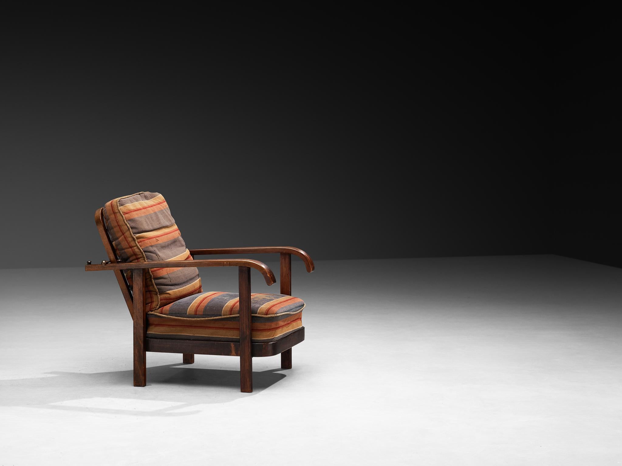 Paire de chaises longues inclinables en bois breton de Thonet Bon état - En vente à Waalwijk, NL