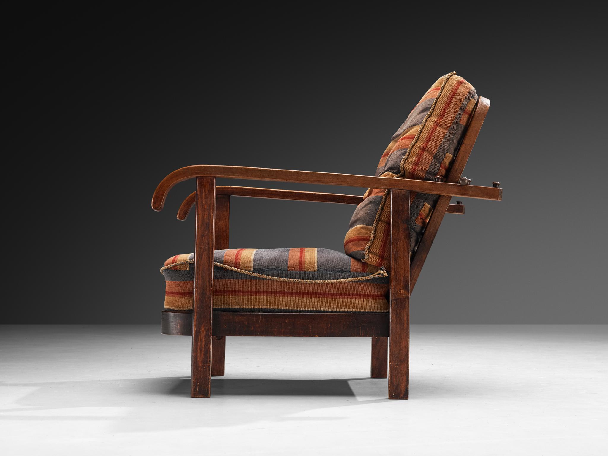 Acier Paire de chaises longues inclinables en bois breton de Thonet en vente