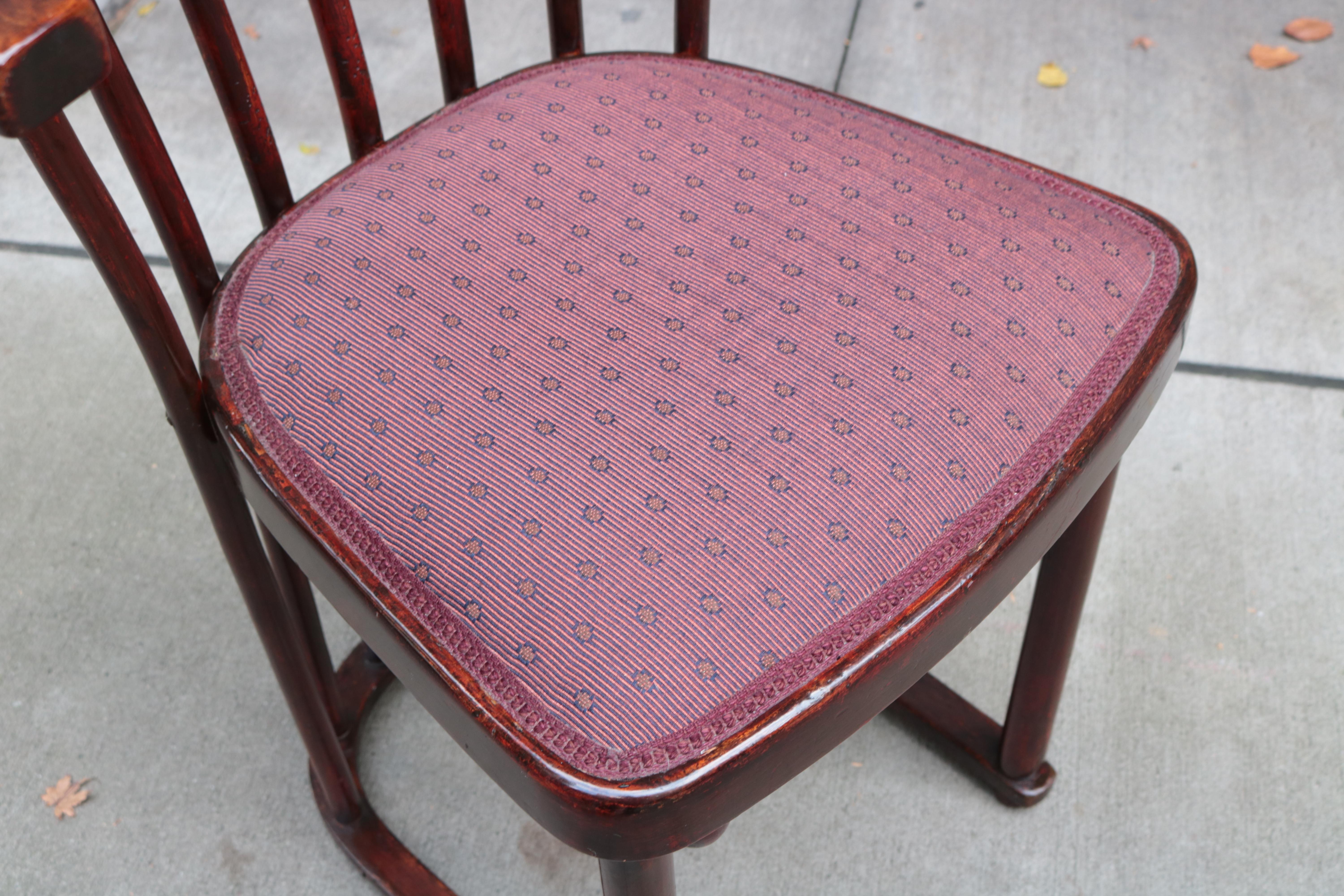 Stained Pair of Thonet Side Chairs For Sale