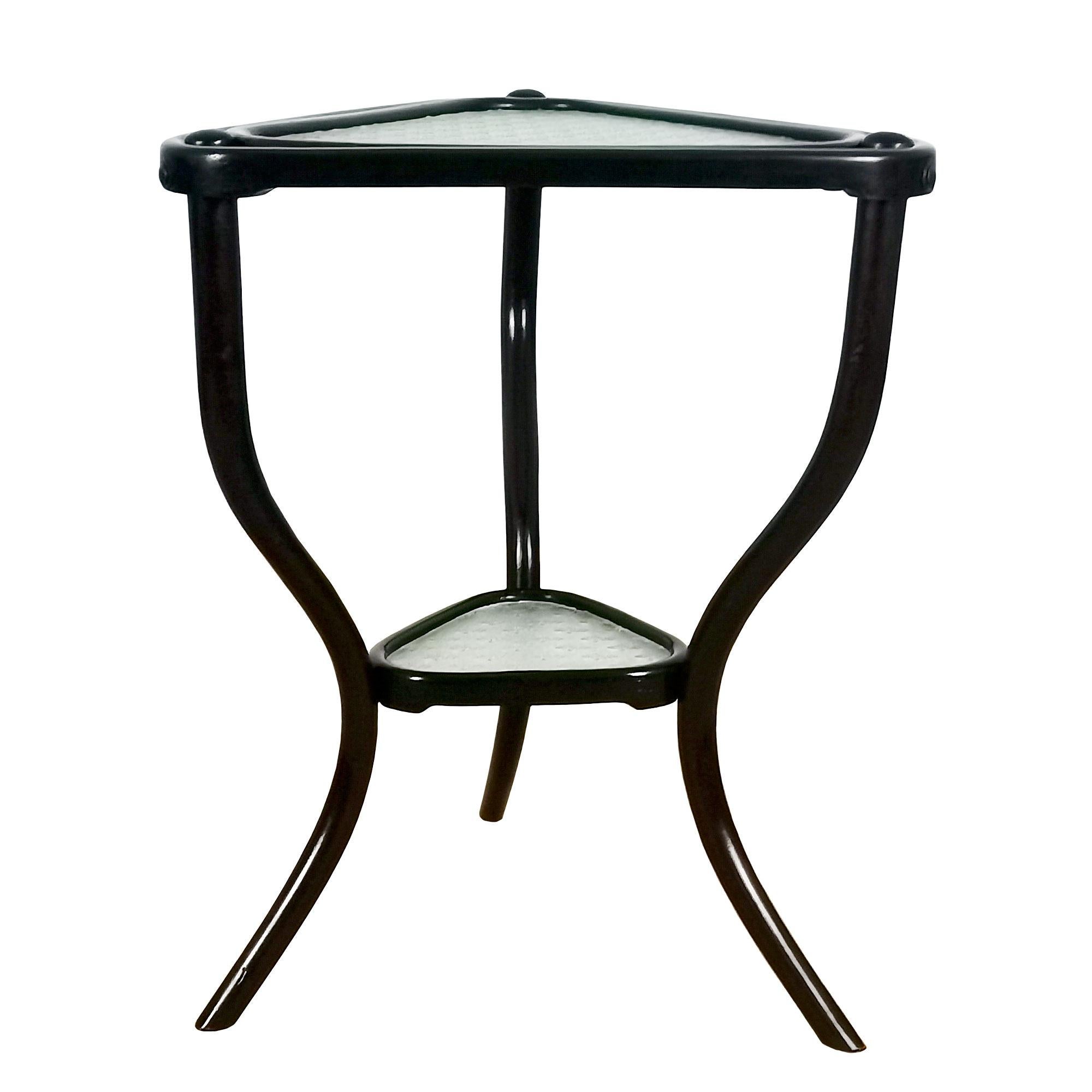 Stained Pair of Art Nouveau Thonet Side Tables - Vienna, 1904 For Sale