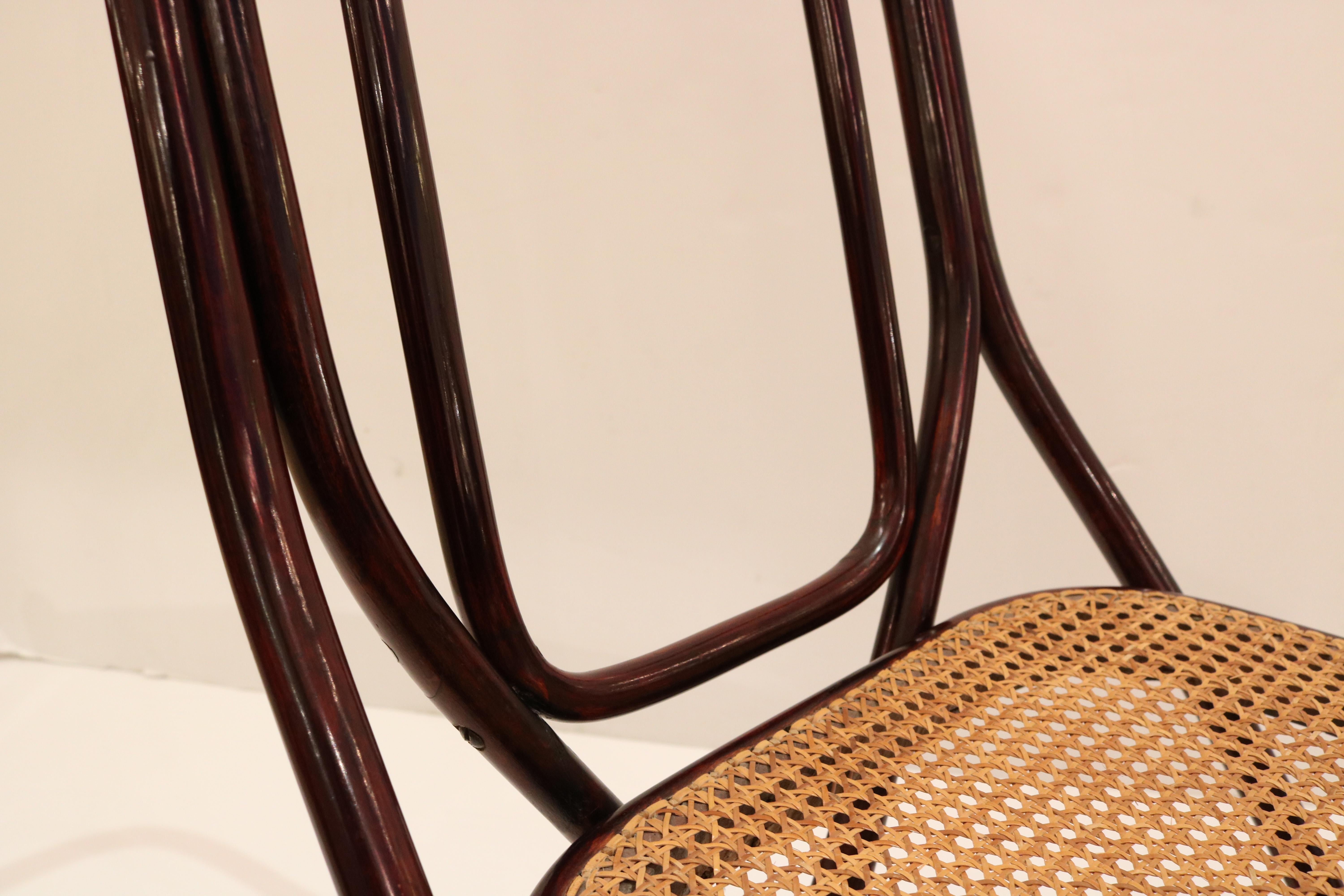 Paire de chaises d'appoint de la Sécession viennoise Thonet, Autriche 1915 Bon état - En vente à New York, NY