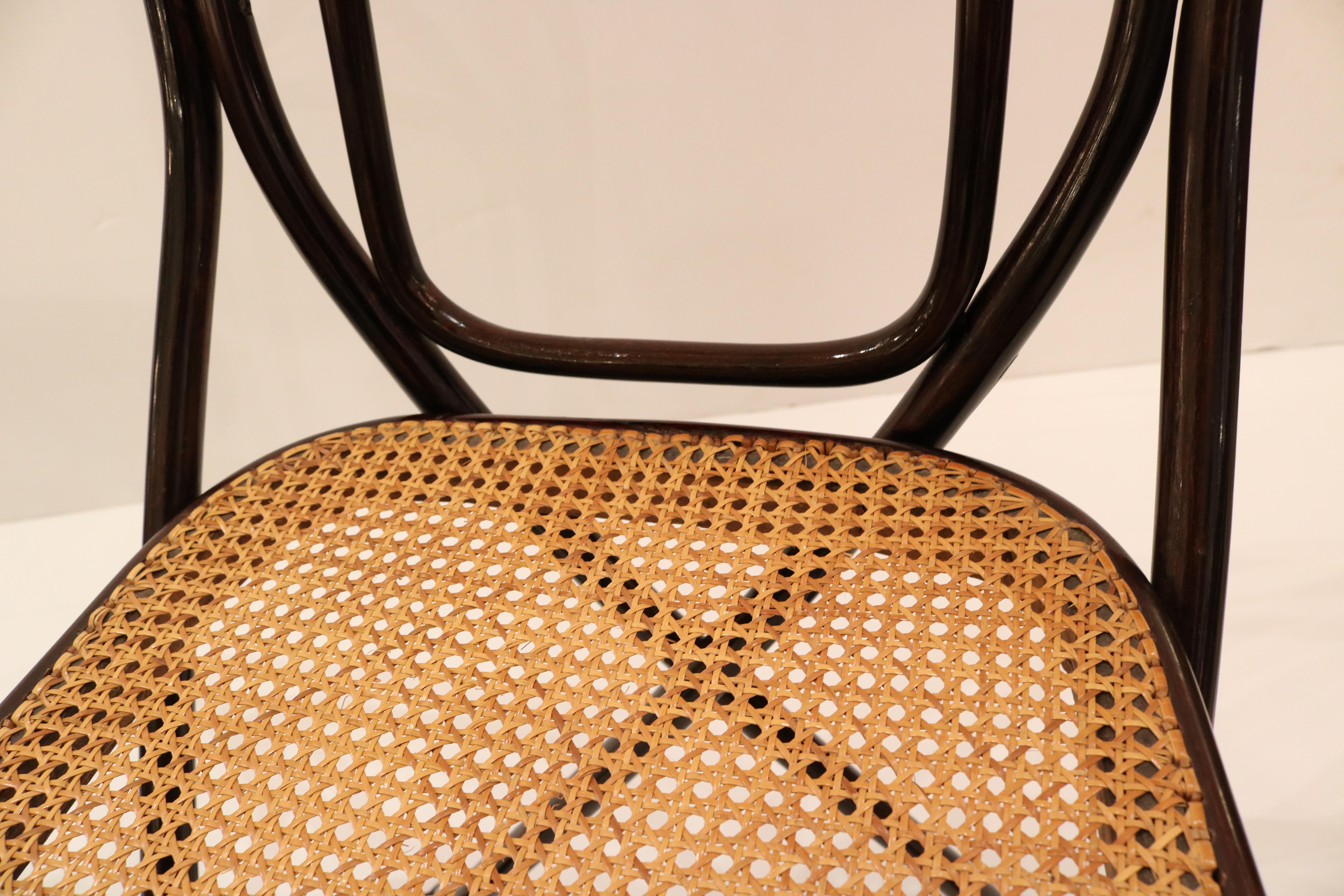 Paire de chaises d'appoint de la Sécession viennoise Thonet, Autriche 1915 en vente 1