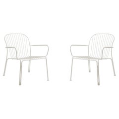 Pair of Thorvald Outdoor Armchairs, Ivory, by Space Copenhagen for &Tradition