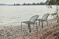 Pair of Thorvald SC100- Outdoor Lounge Chairs-W Black-by Space Copenhagen for &T