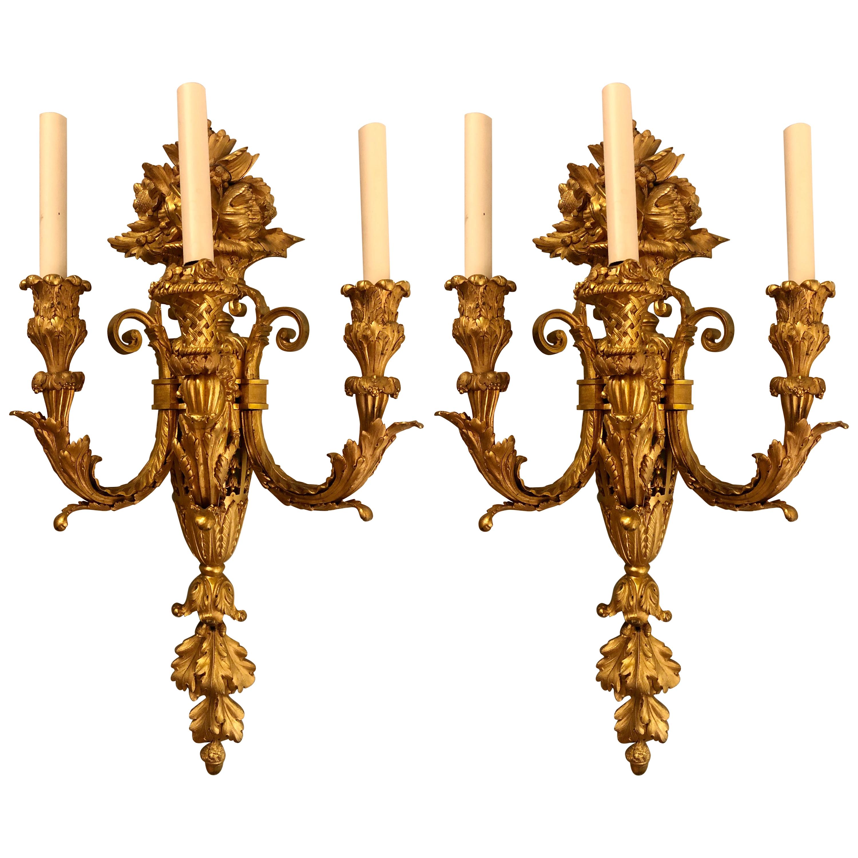 Pair of French Belle Époque Style Wall Sconces at 1stDibs