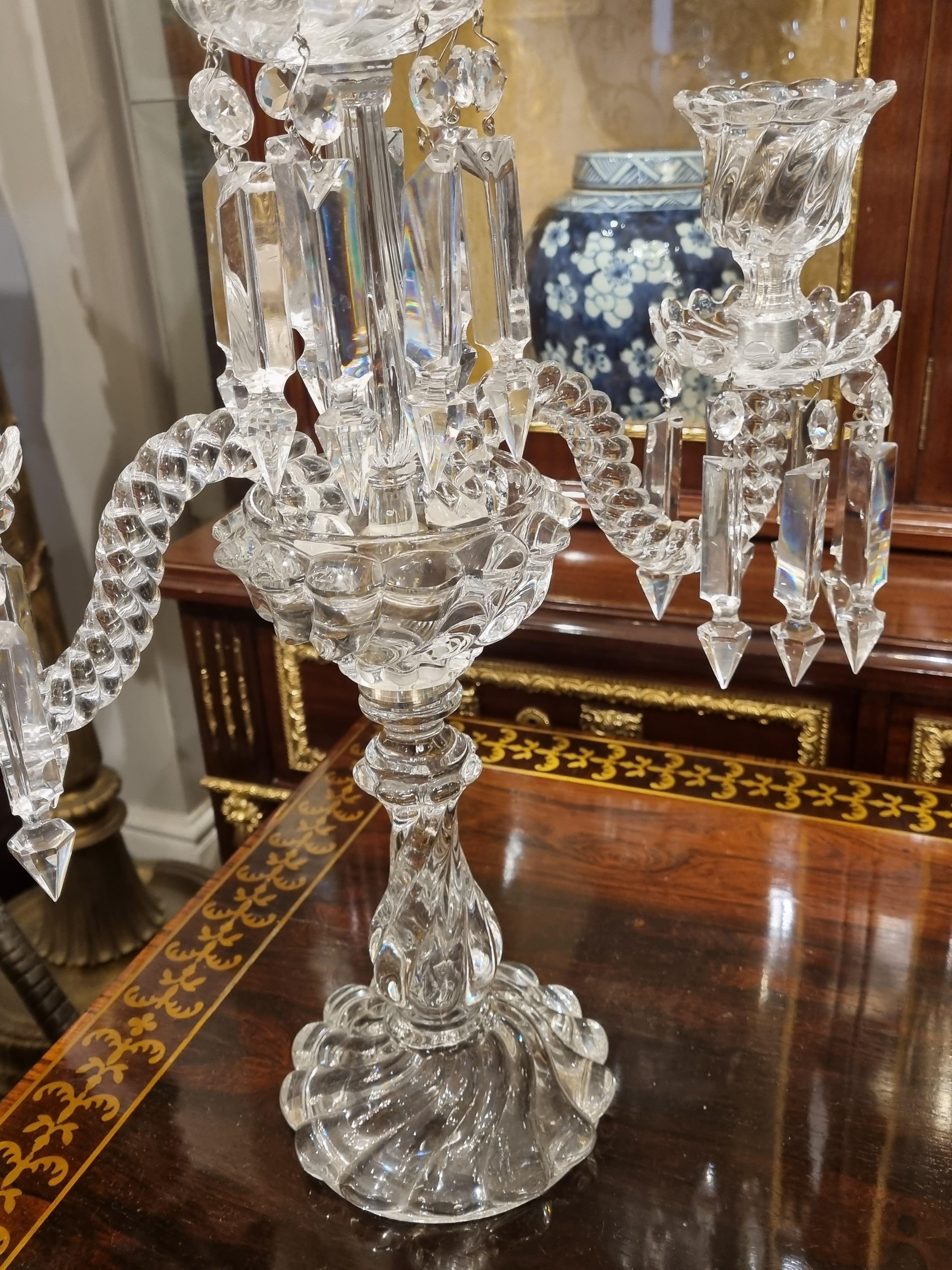 vintage crystal candelabra