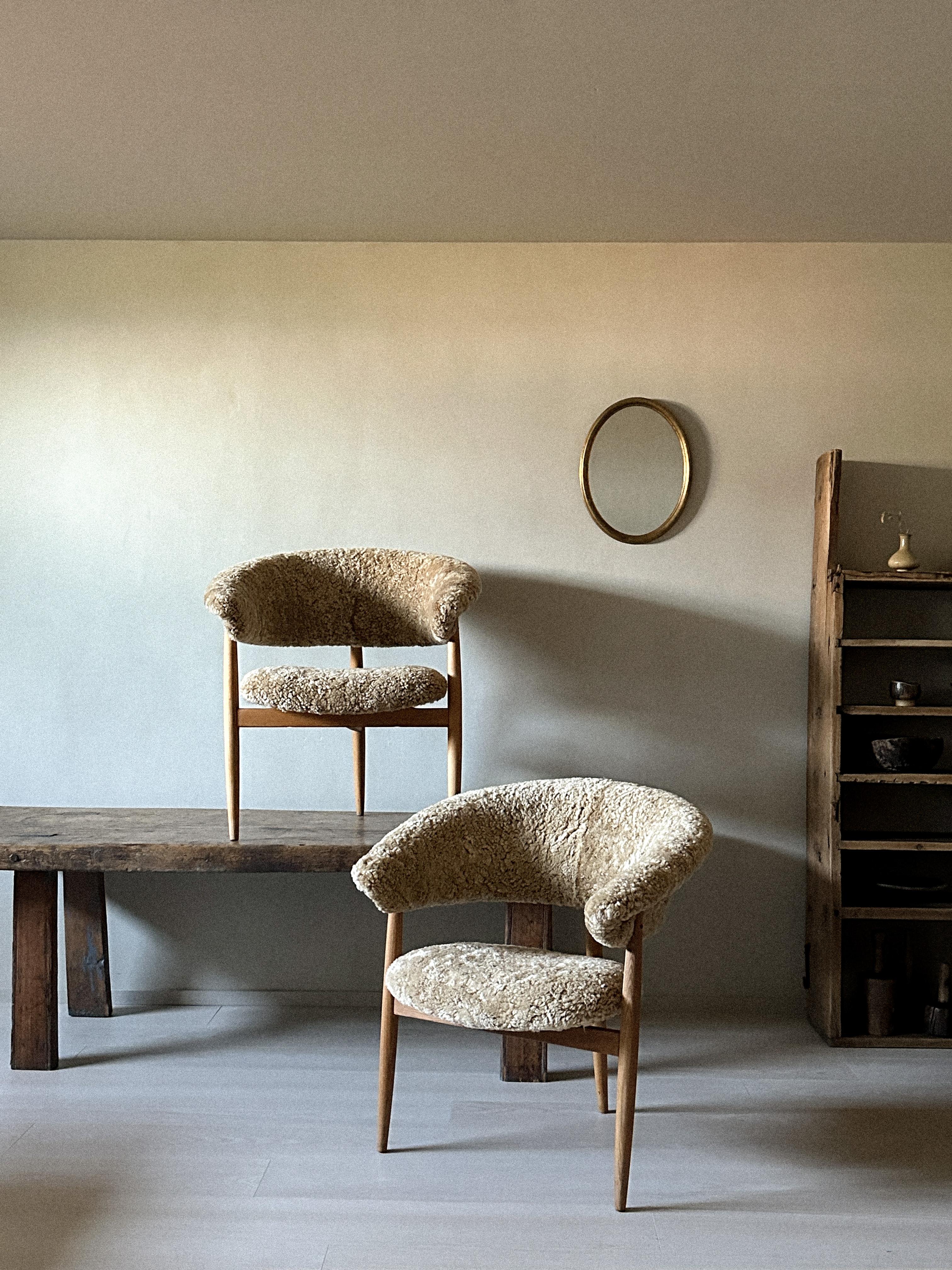 Pair of Three Legged Mid-Century Armchairs, Gerhard Berg, Norway, 1950s 1