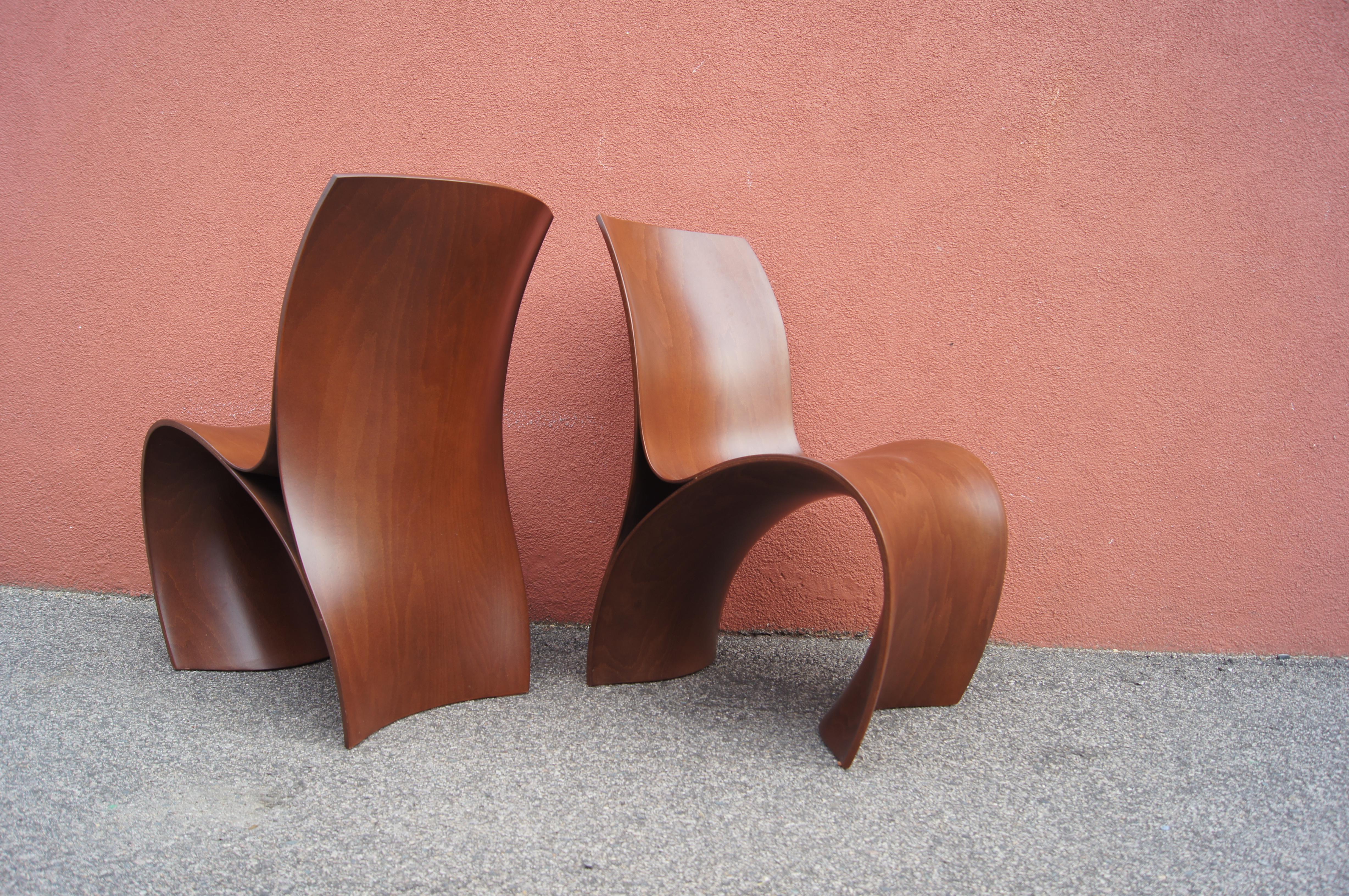 Contemporary Pair of Three Skin Chairs by Ron Arad for Moroso