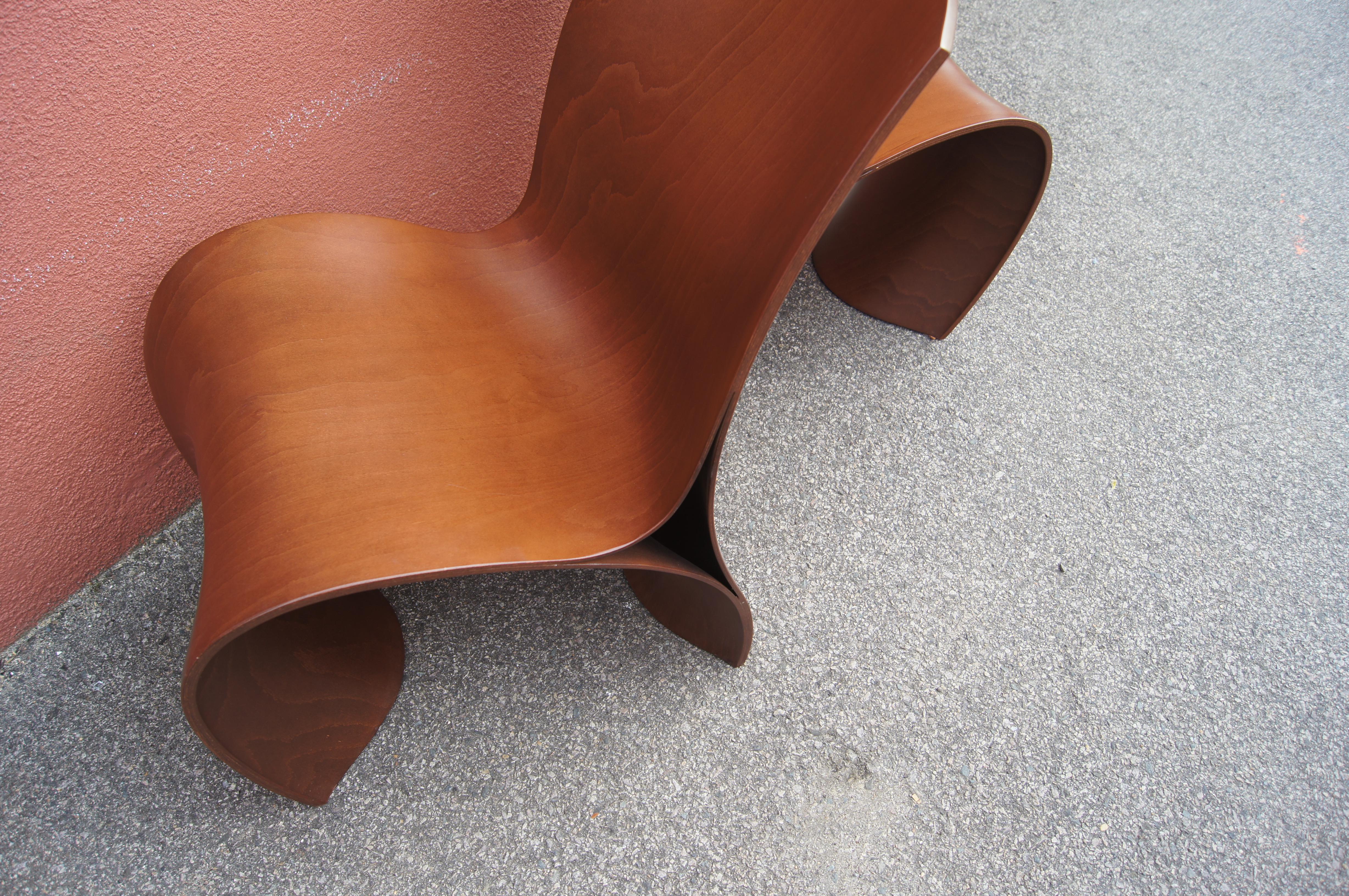 Beech Pair of Three Skin Chairs by Ron Arad for Moroso