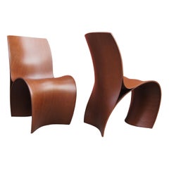 Paire de chaises à trois peaux par Ron Arad pour Moroso