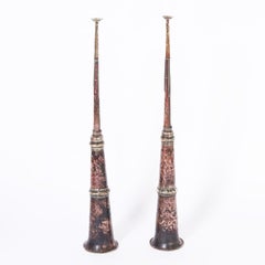 Pair of Tibetan Telescopic Horns or Dungchens