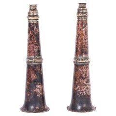 Pair of Tibetan Telescopic Horns or Dungchens