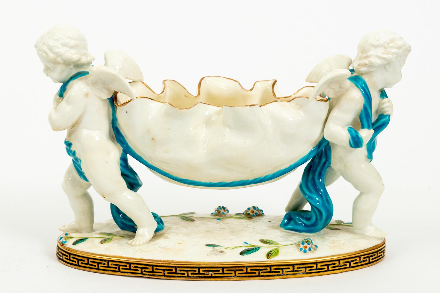 Pair of Tiffany and Company Double Cherub Bowls, 19th Century For Sale 9