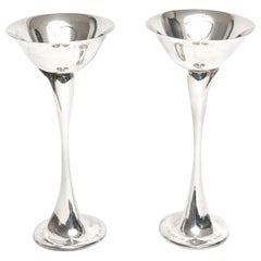 Pair of Tiffany & Co. Elsa Peretti Sterling Silver Champagne Cups Glasses