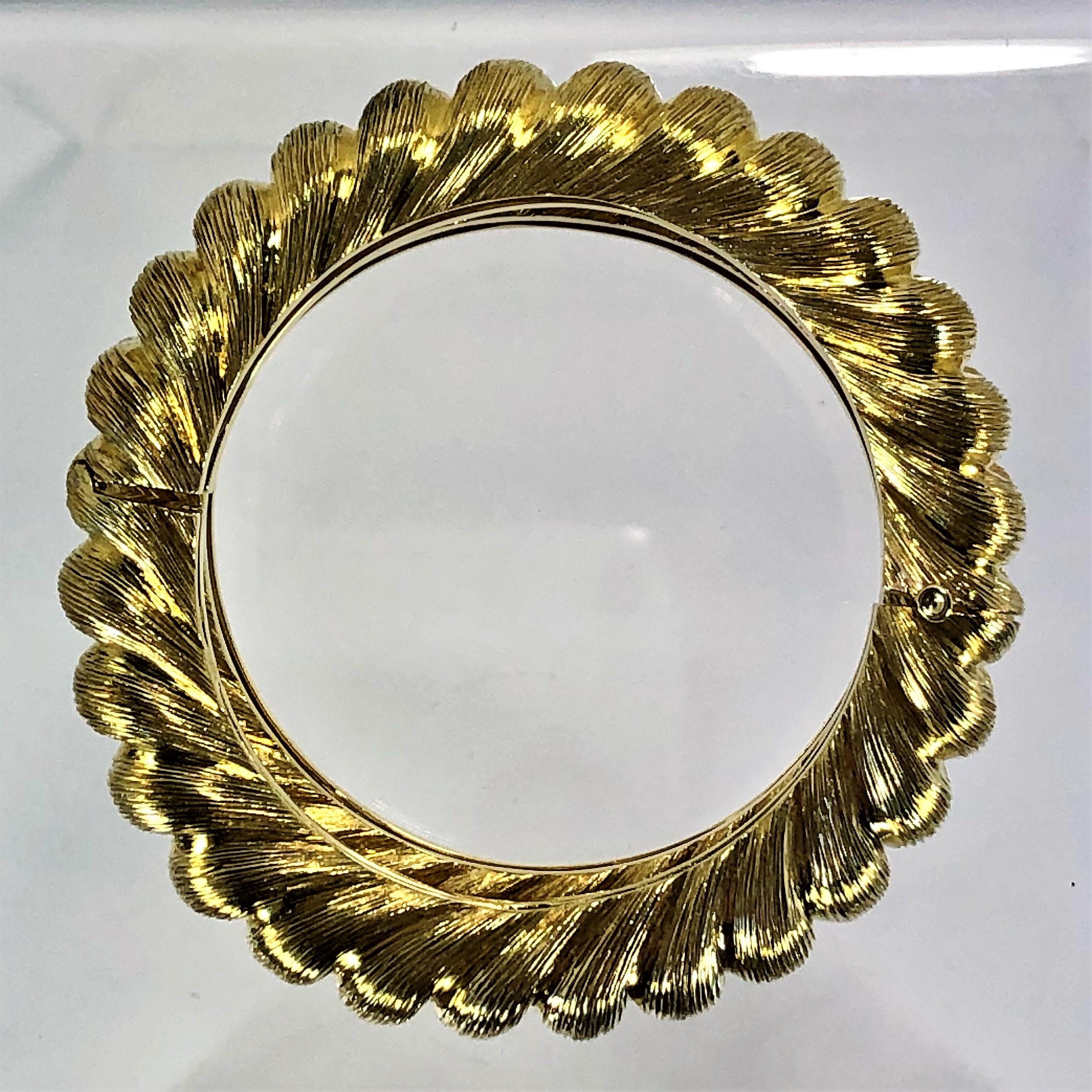 Women's Pair of Tiffany & Co. Gold Rope Design Bangle Bracelets