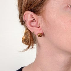 Pair of Tiffany & Co. Jean Schlumberger 18K Rose Gold & Ruby Taj Mahal Earrings