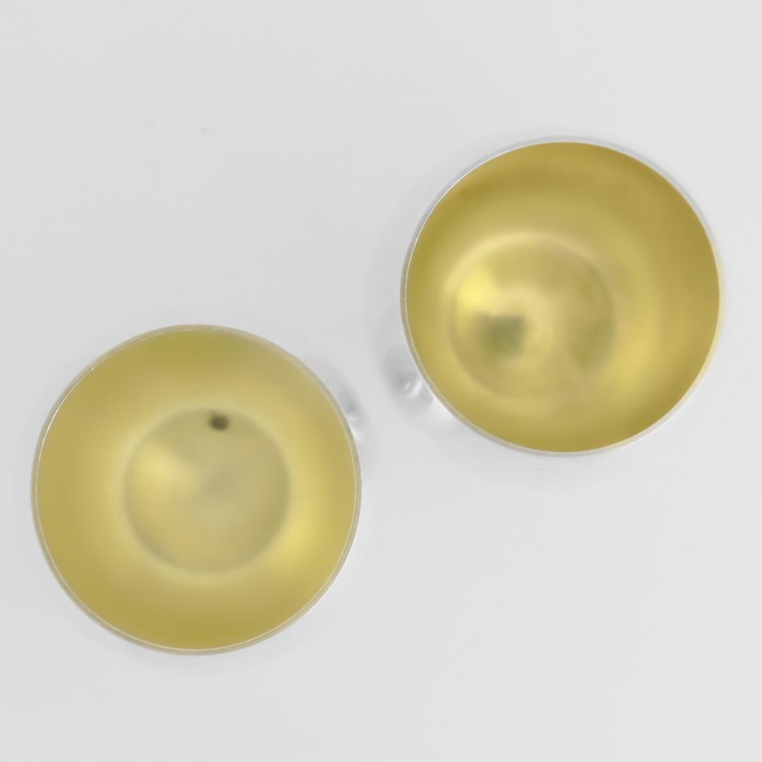 Unknown Pair of Tiffany & Co. Mid-Century Modern Sterling Silver Shot or Sake Cups