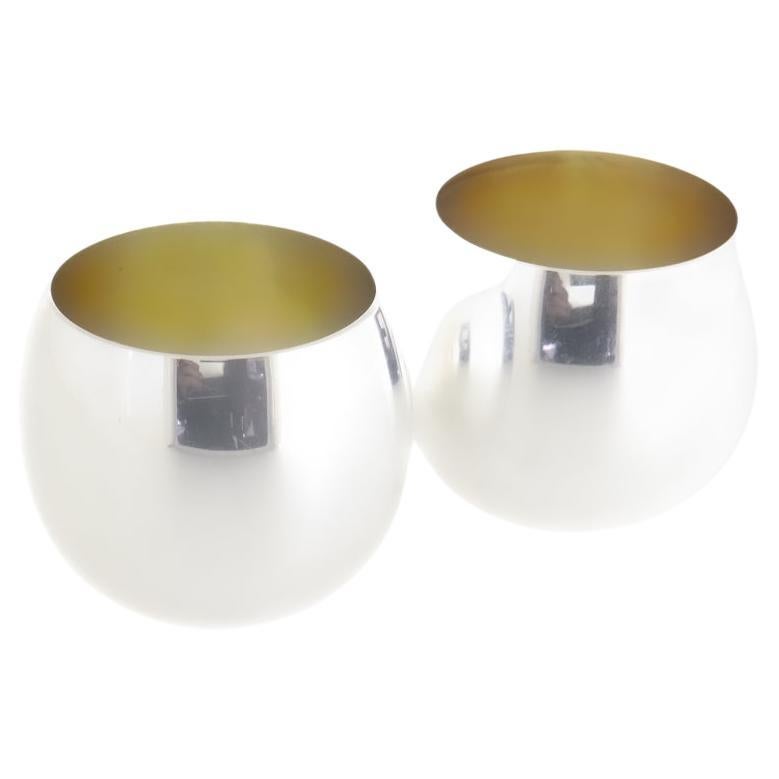 Pair of Tiffany & Co. Mid-Century Modern Sterling Silver Shot or Sake Cups For Sale