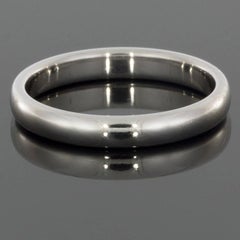 Pair of Tiffany & Co. Platinum Ladies Wedding Band Stack Rings